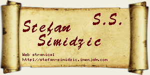 Stefan Simidžić vizit kartica